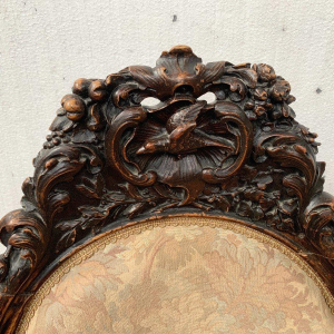 Richly carved state chair, Napoleon III period – 19th century