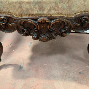 Richly carved state chair, Napoleon III period – 19th century