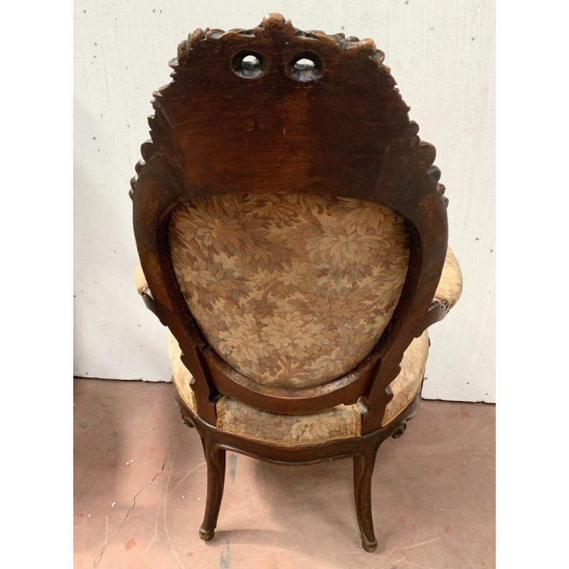 Richly carved state chair, Napoleon III period – 19th century