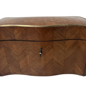 Boîte à bijoux Napoléon III en marqueterie de placage – XIXᵉ siècle