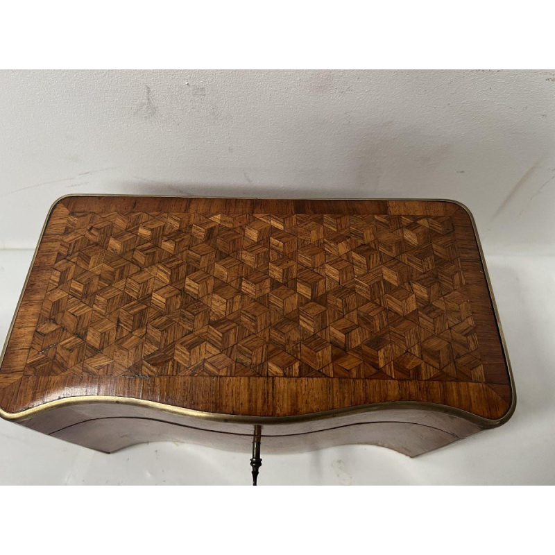 Boîte à bijoux Napoléon III en marqueterie de placage – XIXᵉ siècle