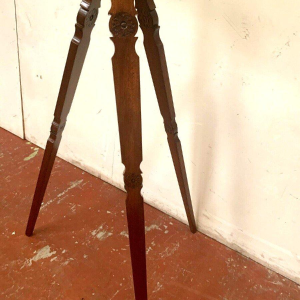 Messing telescoop met mahoniehouten statief – 20e eeuw