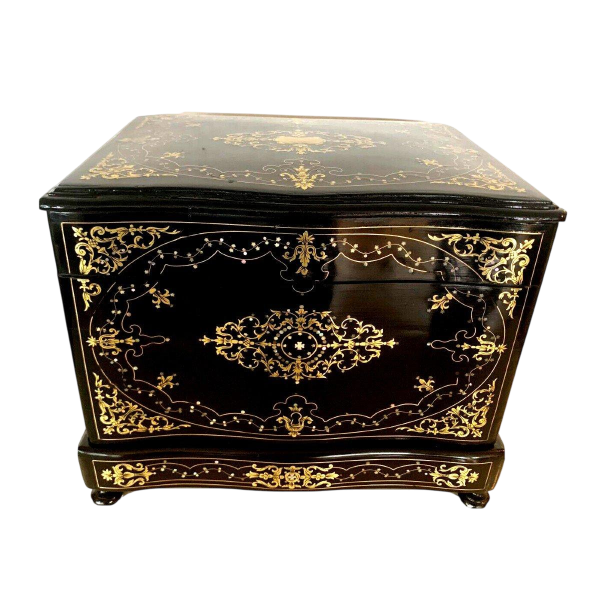 Complete drankkast met Napoleon III Boulle marqueterie – Antieke kist