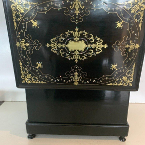 Complete Napoleon III Boulle marquetry liquor cabinet – Antique case