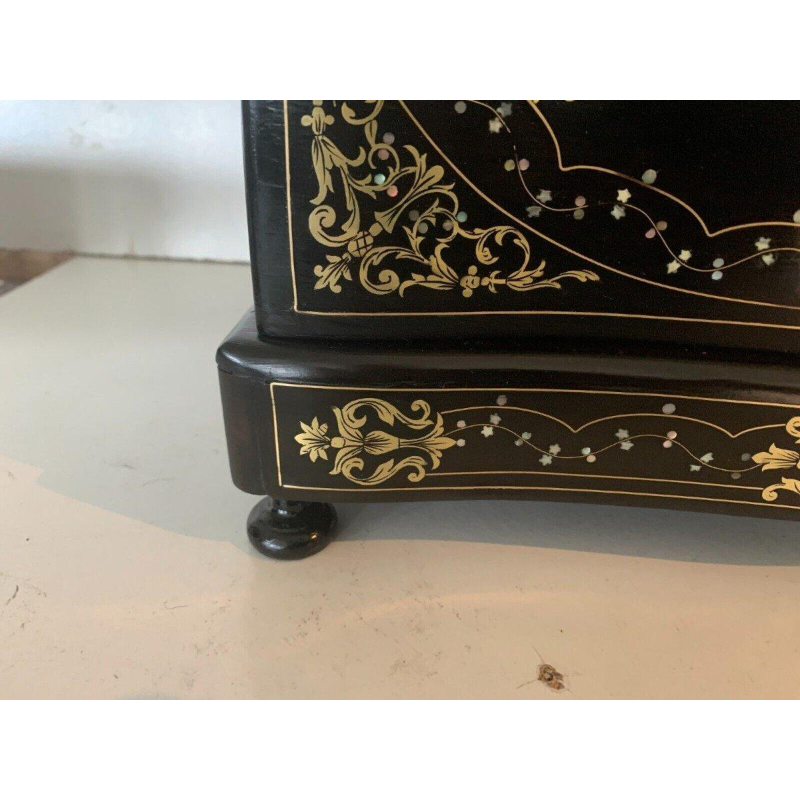 Complete Napoleon III Boulle marquetry liquor cabinet – Antique case