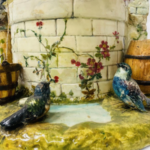 Delphin Massier pour Vallauris, important puits en faïence – XXᵉ siècle