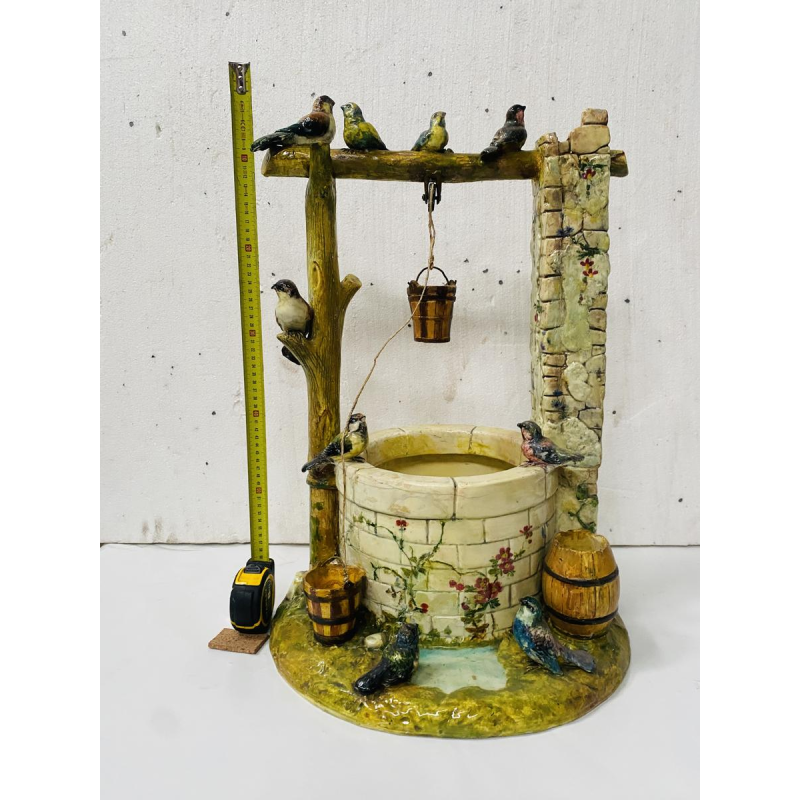 Delphin Massier pour Vallauris, important puits en faïence – XXᵉ siècle