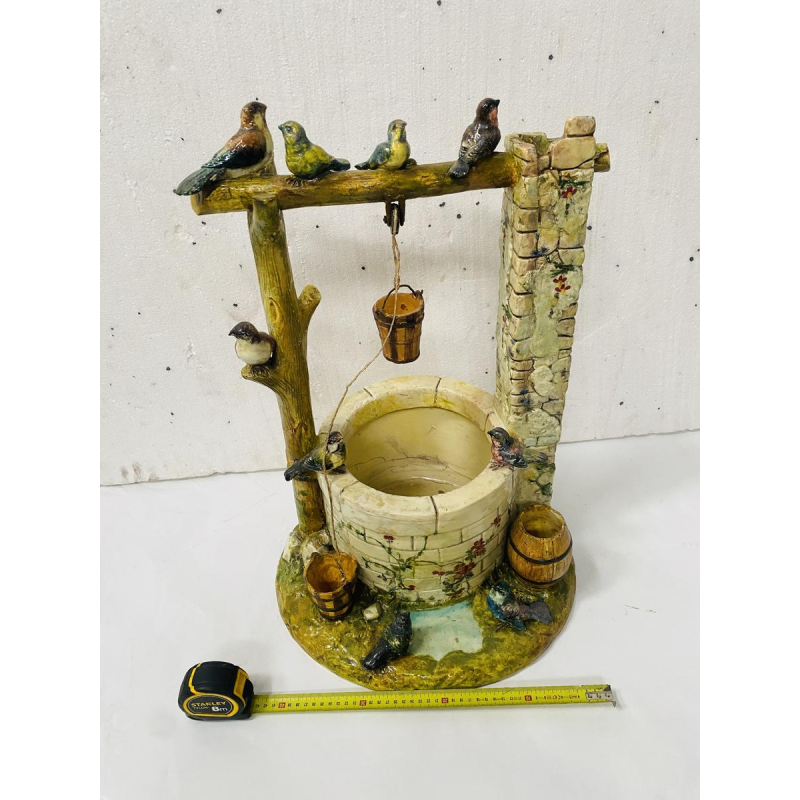 Delphin Massier for Vallauris, important earthenware well – 20th century