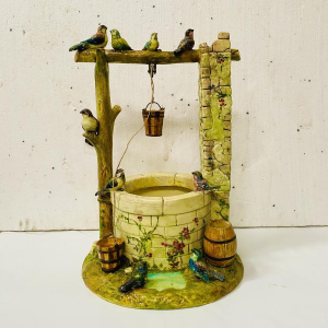 Delphin Massier for Vallauris, important earthenware well – 20th century