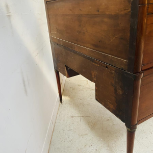 Bureau à cylindre style Louis XVI en acajou et placage d'acajou, fin du XVIIIème siècle