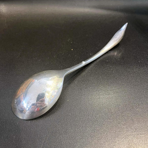 Christian FJERDINGSTAD pour CHRISTOFLE GALLIA, saucière Cygne Art Déco, métal argenté ca 1930