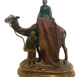 Carl Kauba – sculpture groupe orientaliste en bronze patiné – XXᵉ siècle