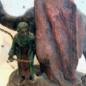 Carl Kauba – sculpture groupe orientaliste en bronze patiné – XXᵉ siècle