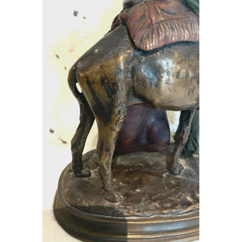 Carl Kauba – Orientalist group sculpture in patinated bronze – 20th century