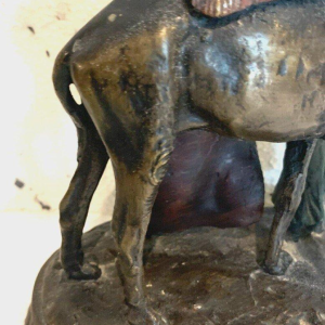 Carl Kauba – Orientalist group sculpture in patinated bronze – 20th century