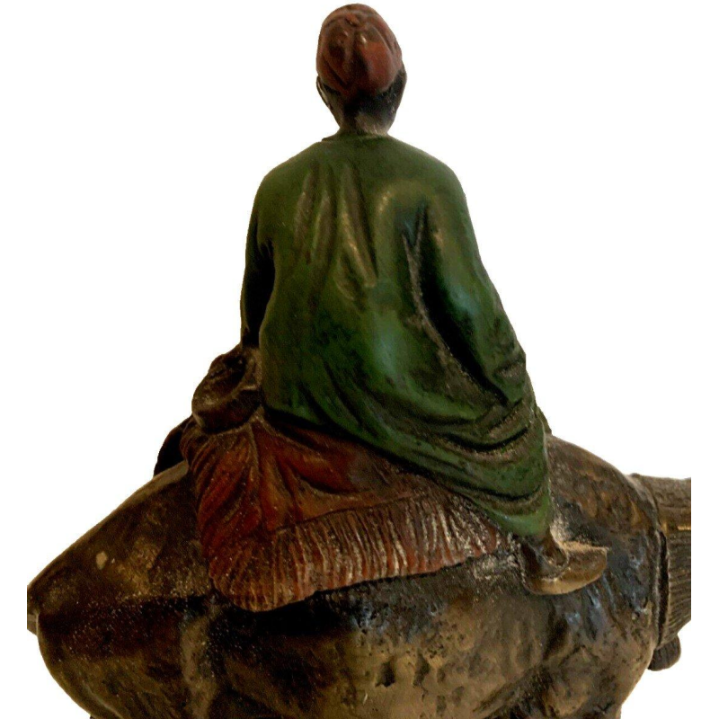 Carl Kauba – Orientalist group sculpture in patinated bronze – 20th century