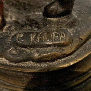 Carl Kauba – sculpture groupe orientaliste en bronze patiné – XXᵉ siècle