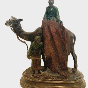 Carl Kauba – sculpture groupe orientaliste en bronze patiné – XXᵉ siècle