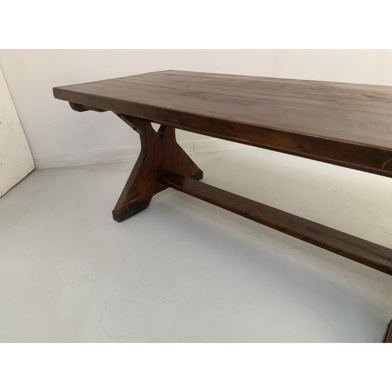 Table de monastère en sapin massif – XXᵉ siècle