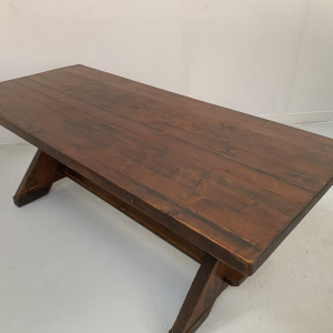 Table de monastère en sapin massif – XXᵉ siècle