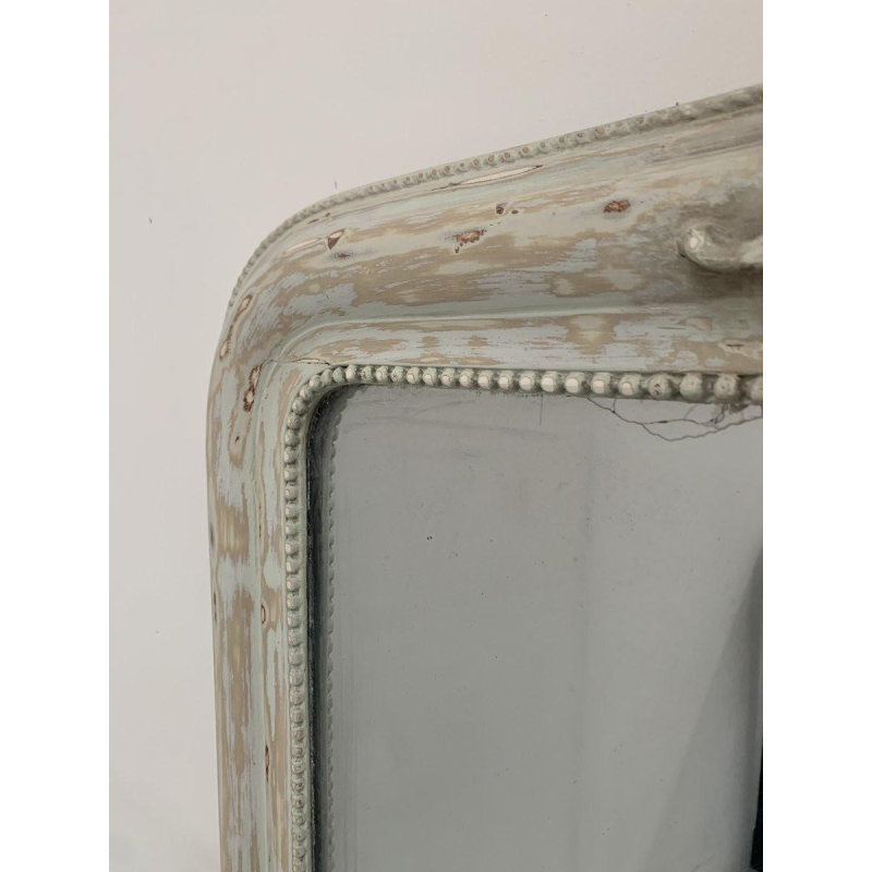 Louis XV style mirror in wood and patinated stucco – 19th century