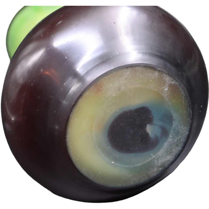 Emile Gallé, Art Deco pâte de verre vase, Sauterelle decor, ca 1900 / 1920