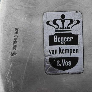 Jakob Grimminger, Art Deco zilveren thee / koffieservies, tête-à-tête, Duits ontwerp, begin 20e eeuw