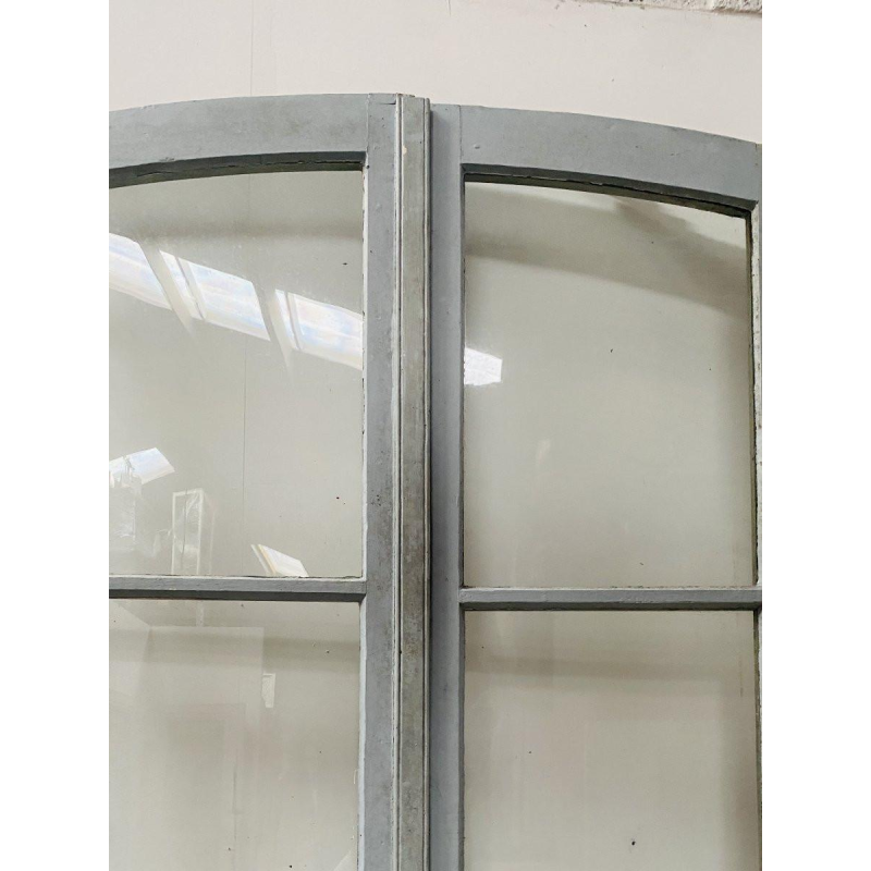 Double porte de passage en bois patiné – XIXᵉ siècle