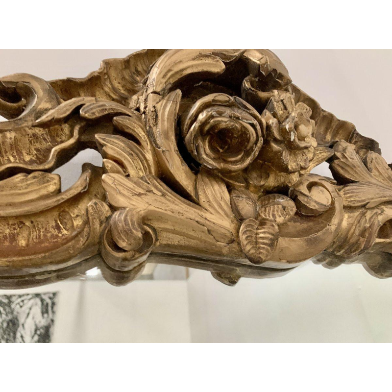 Louis XV style mirror in carved and gilded wood – 18th century