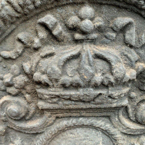 Plaque de fond de cheminée en fonte – XIXᵉ siècle