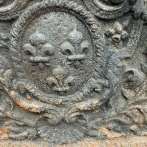 Cast iron fireplace backplate – 19th century