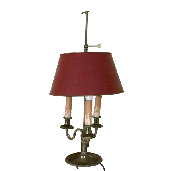 Bouillotte lamp met drie lichtpunten in Lodewijk XVI-stijl – 20e eeuw