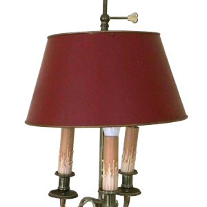 Bouillotte lamp met drie lichtpunten in Lodewijk XVI-stijl – 20e eeuw