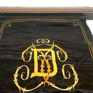 Napoleon III rolscherm met marqueterie voor de open haard – 19e eeuw