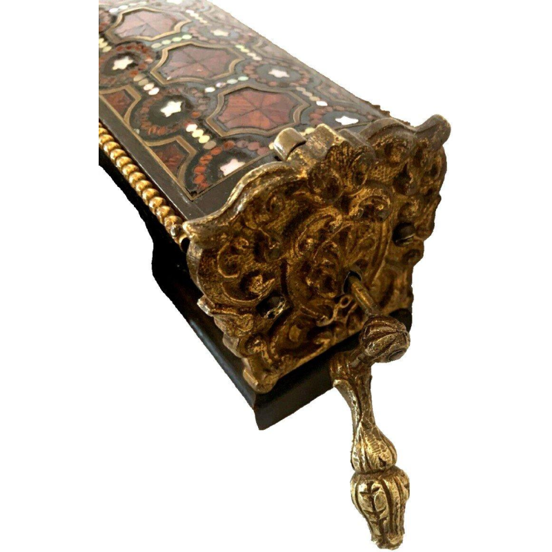 Napoleon III rolscherm met marqueterie voor de open haard – 19e eeuw