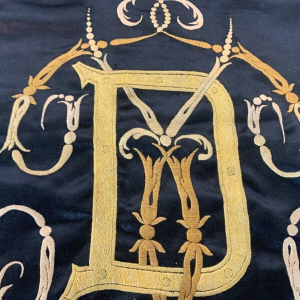 Napoleon III rolscherm met marqueterie voor de open haard – 19e eeuw