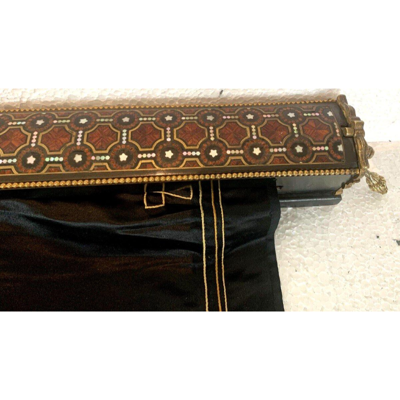 Napoleon III rolscherm met marqueterie voor de open haard – 19e eeuw