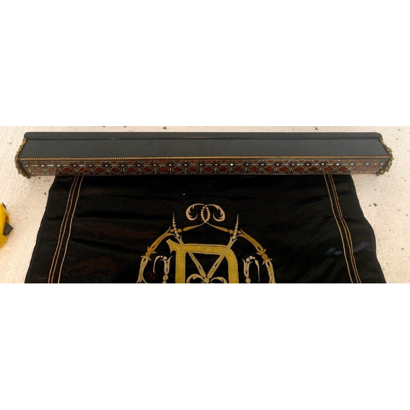 Napoleon III rolscherm met marqueterie voor de open haard – 19e eeuw