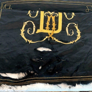 Napoleon III rolscherm met marqueterie voor de open haard – 19e eeuw