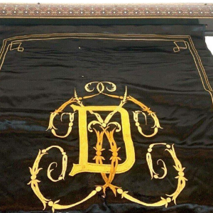 Napoleon III rolscherm met marqueterie voor de open haard – 19e eeuw