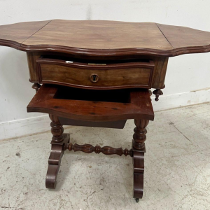 Napoleonic era mahogany and veneer work table, 19th century