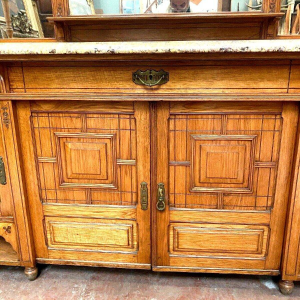 Double-bodied Louis XVI style display cabinet in solid wood – 20th century