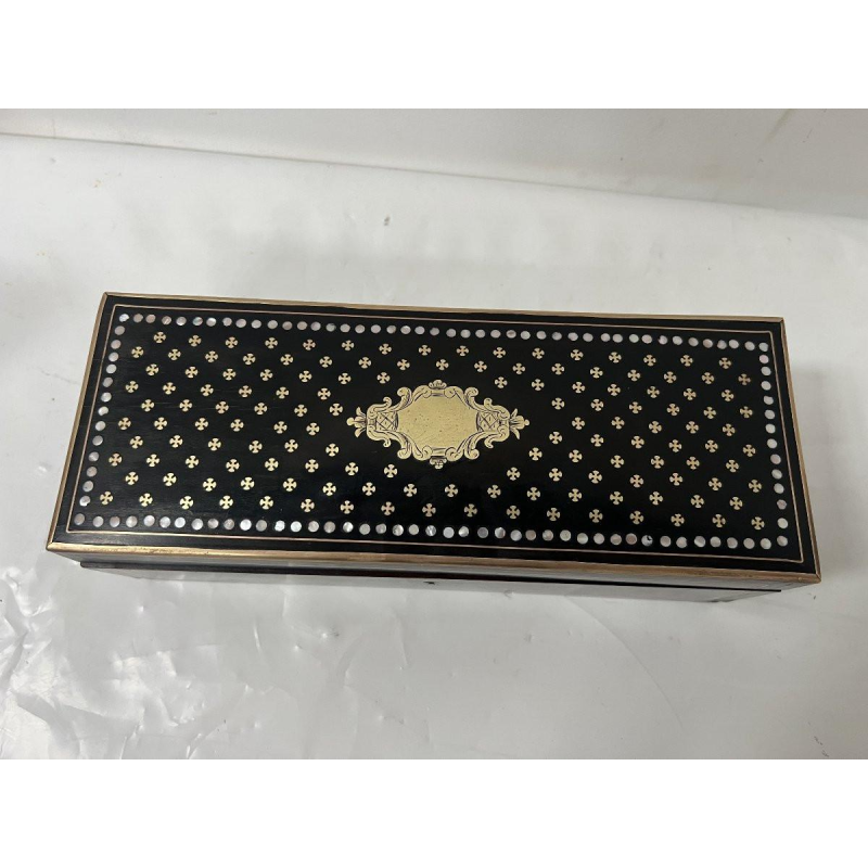 Handschoenenkastje met marqueterie in de stijl van koningin Napoleon III – 19e eeuw