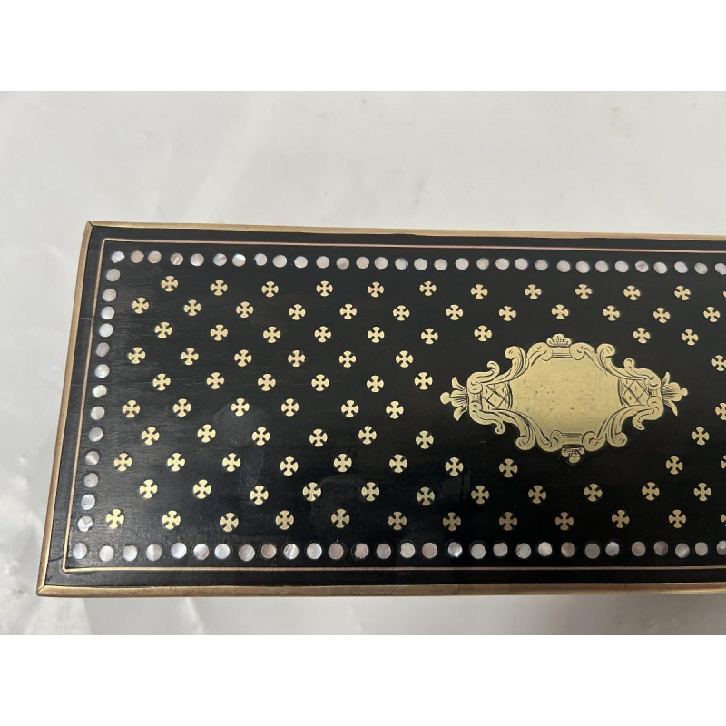 Handschoenenkastje met marqueterie in de stijl van koningin Napoleon III – 19e eeuw