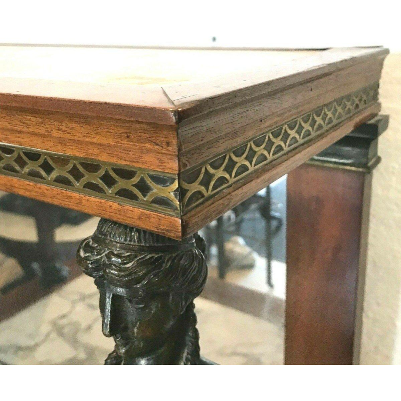 Console à fond de miroir en acajou d'époque Empire – XIXᵉ siècle