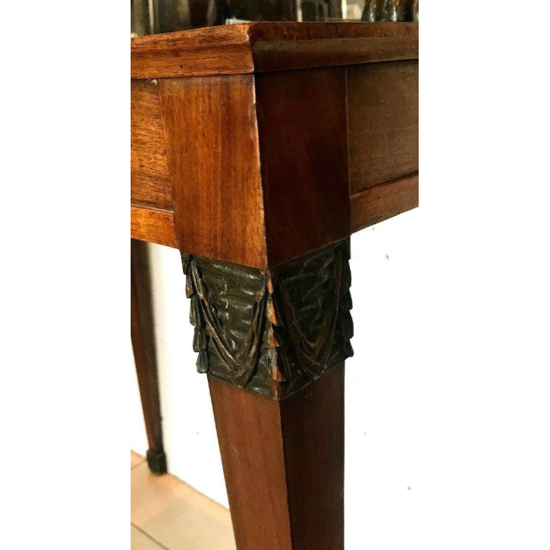 Console à fond de miroir en acajou d'époque Empire – XIXᵉ siècle