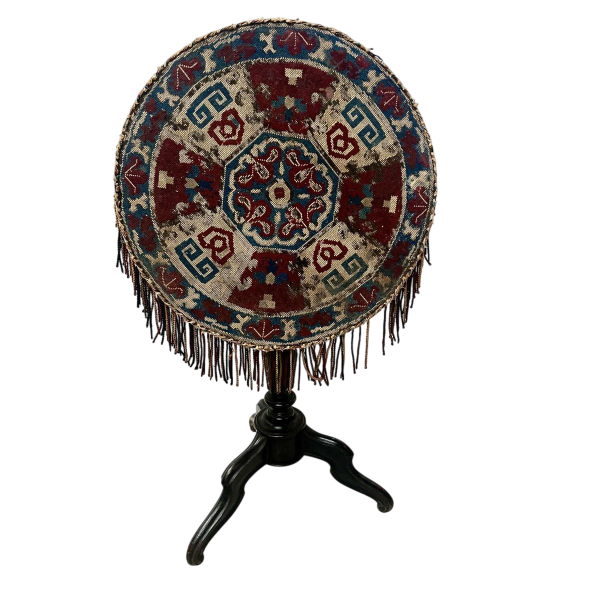 Kantelbare sokkeltafel van Napoleon III in zwartgeblakerd hout – 19e eeuw