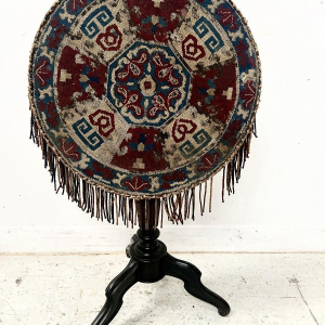 Kantelbare sokkeltafel van Napoleon III in zwartgeblakerd hout – 19e eeuw