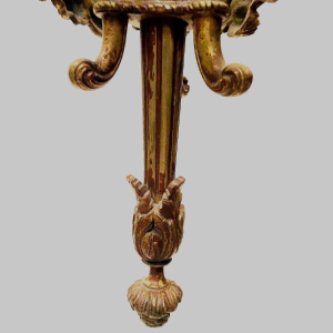 Lustre de style Louis XVI en bronze et bobèches en verre dépoli – XXᵉ siècle