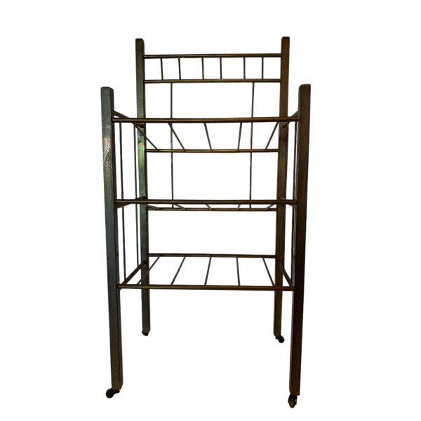 Art Deco brass magazine rack – 20th century